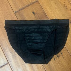 New! Victoria’s Secret bikini stripe black panties size small